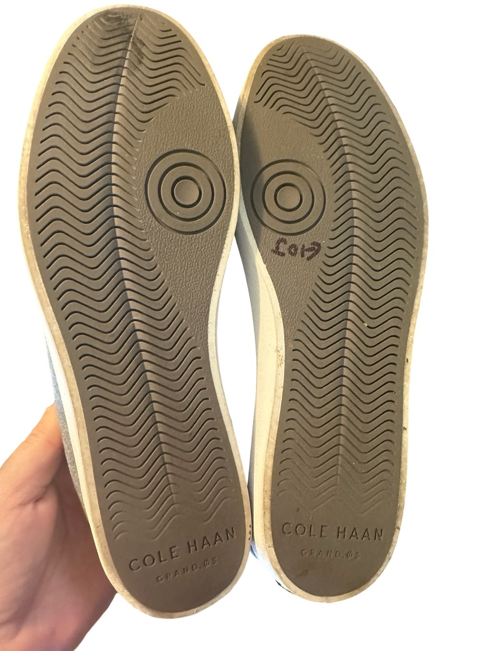 Cole Haan women’s preppy Blue Canvas Penny Loafers 8.5 - Picture 6 of 7